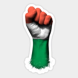 Flag of Hungary on a Raised Clenched Fist Sticker